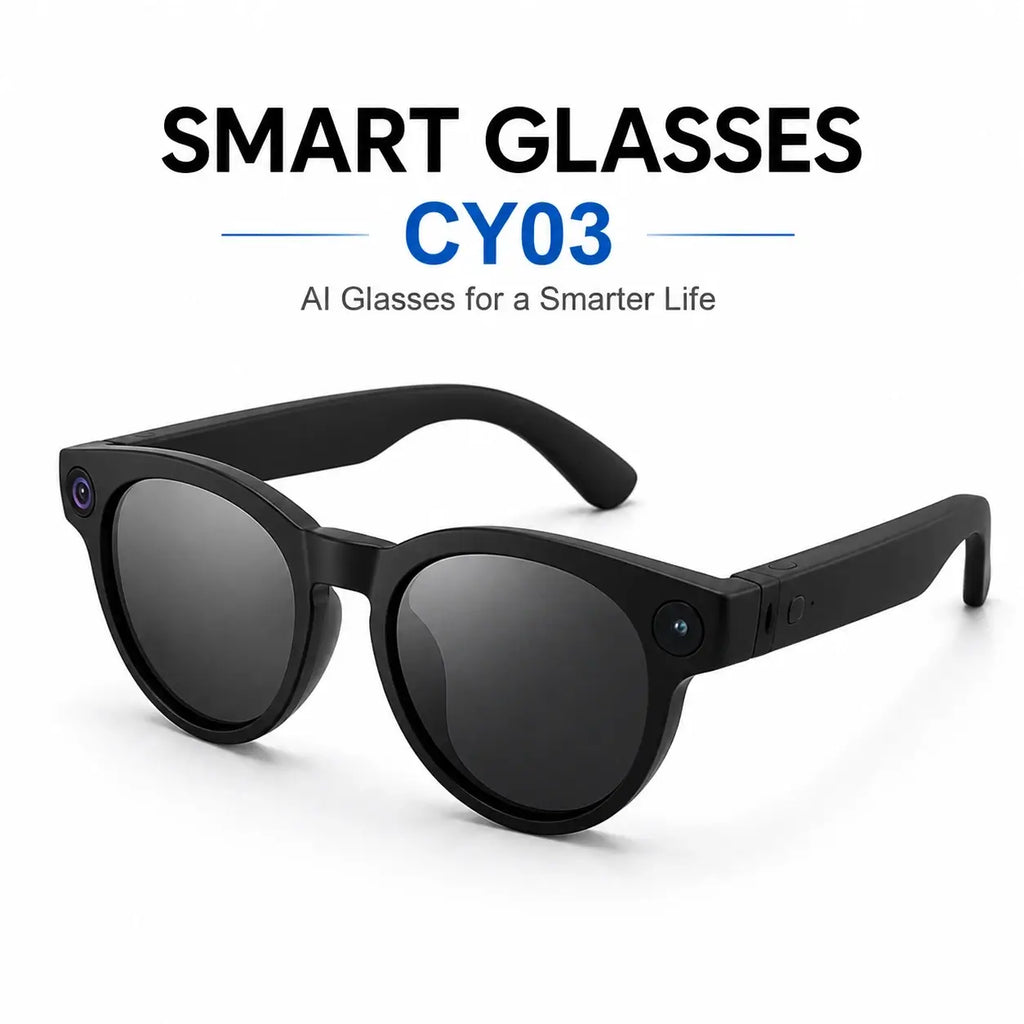 CY03 AI Smart Glasses with built-in camera, audio and smart features