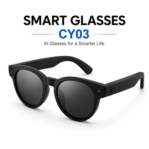 CY03 AI Smart Glasses with built-in camera, audio and smart features