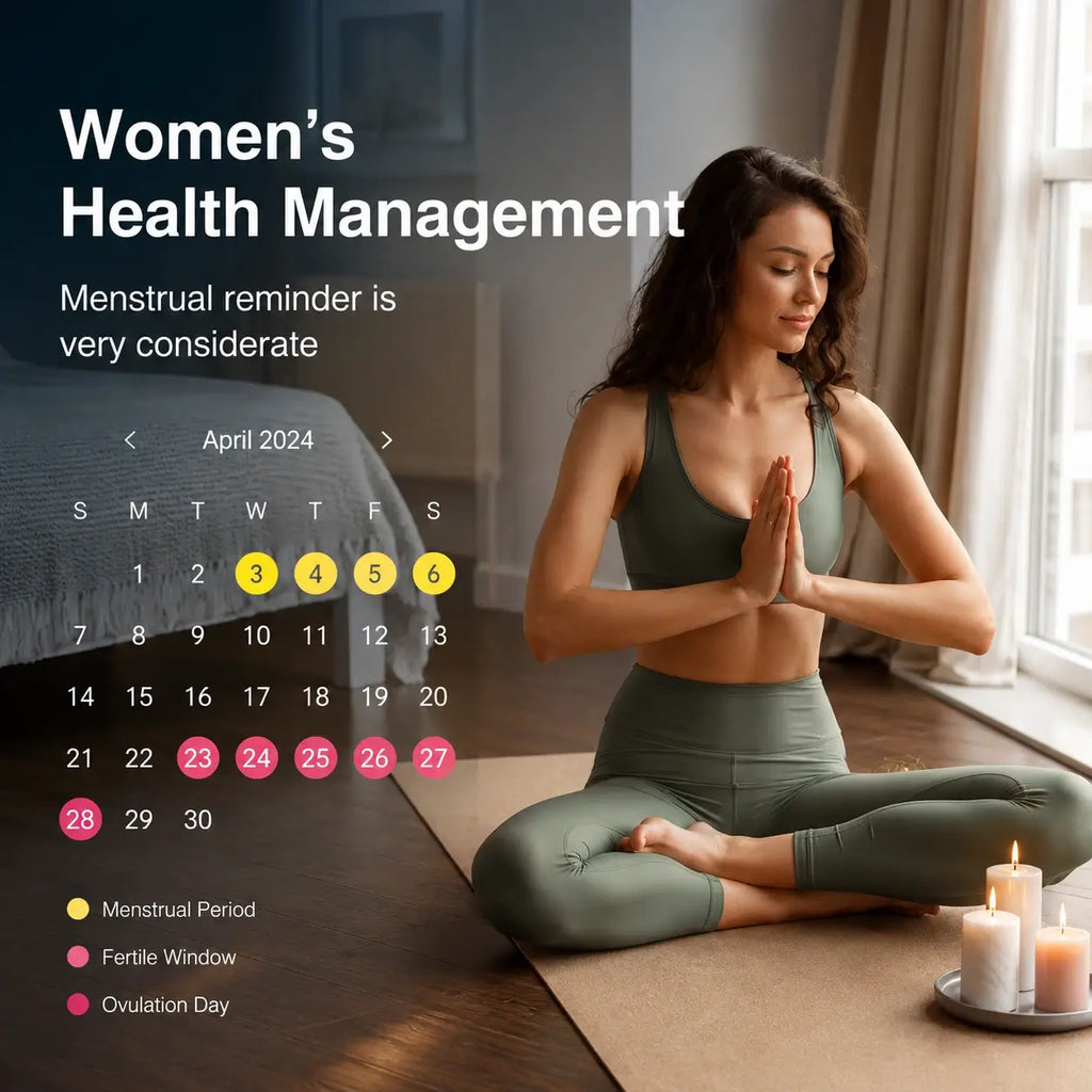 TECHQO Aura Smart Ring supporting women’s wellness and cycle tracking through the companion app