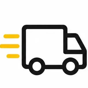 Tracked delivery and order shipping icon for TECHQO online store